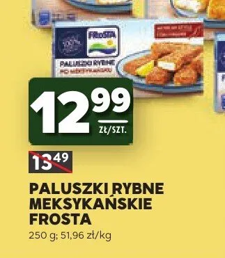 Paluszki rybne meksykańskie Frosta promocja w Stokrotka