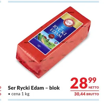 Ser Rycki Edam w bloku promocja w Makro