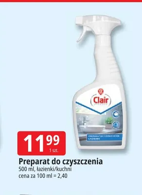 Preparat do czyszczenia łazienki Clair promocja w Leclerc