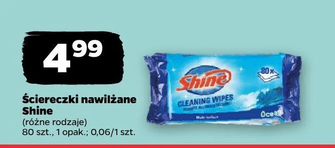 Ściereczki nawilżane promocja w Netto