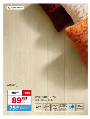 Panele podłogowe Dąb North Star Vitality promocja w Komfort