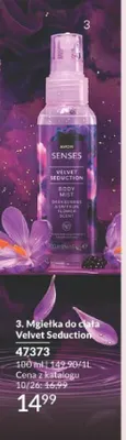Mgiełka do ciała Avon Senses Velvet Seduction promocja w AVON