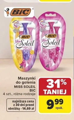 Maszynki do golenia Bic Miss Soleil promocja w Carrefour