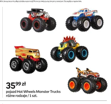Pojazd Hot Wheels Monster Trucks promocja w Empik