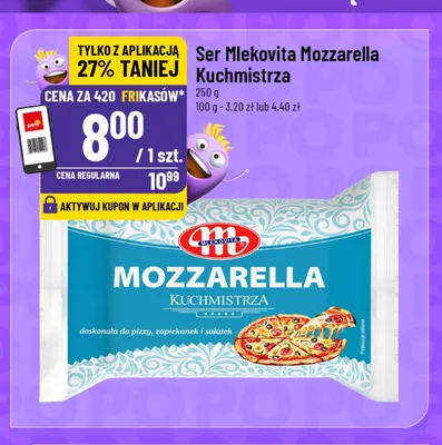 Ser Mlekovita Mozzarella Kuchmistrza promocja w POLOmarket