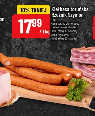 Kiełbasa toruńska rzeźnik Szymon promocja w POLOmarket