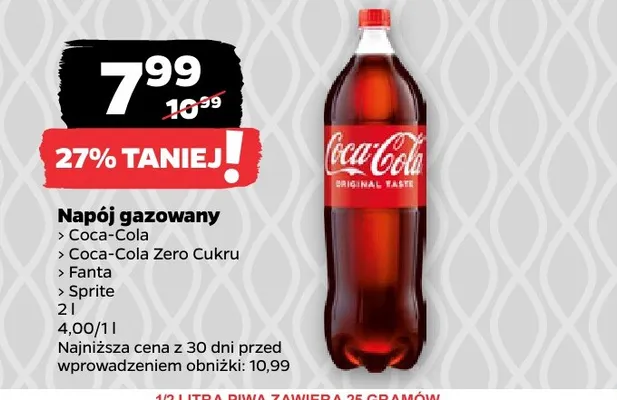 Napój gazowany Sprite promocja w Netto