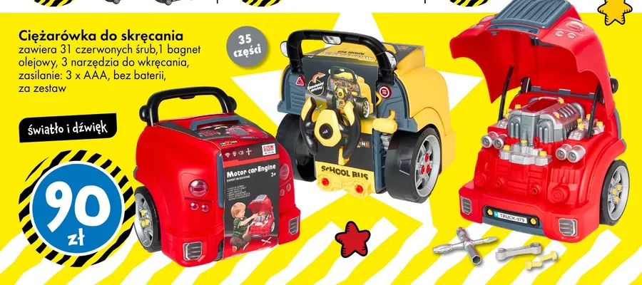 Ciężarówka do skręcania promocja w Tedi