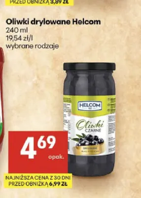 Oliwki drylowane Helcom promocja w Delikatesy Centrum