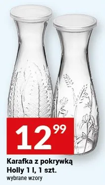Karafka z pokrywką Holly 1 l promocja w Twój Market