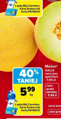 Melon Galia promocja w Carrefour Market