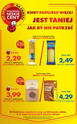 Makaron durum Spaghetti Pastamo promocja w Biedronka