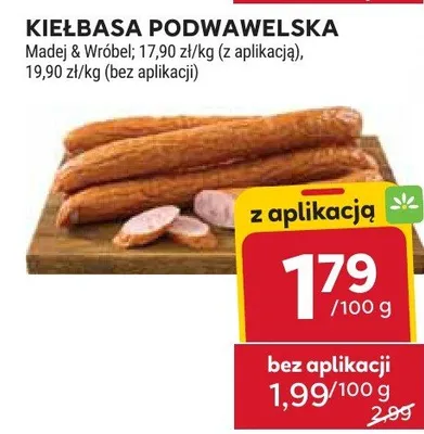 Kiełbasa podwawelska promocja w Stokrotka