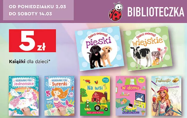 Książki dla dzieci promocja w Biedronka