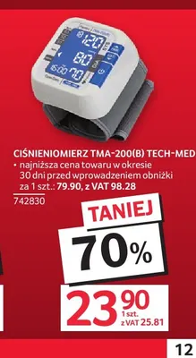 Ciśnieniomierz TMA-200(B) Tech-Med promocja w Selgros