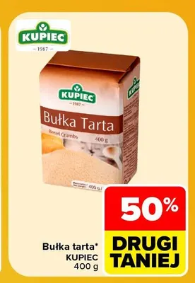 Bułka tarta Kupiec promocja w Carrefour