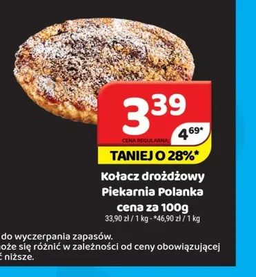 Kołacz drożdżowy Piekarnia Polanka promocja w Delfin