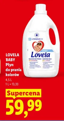 Płyn do prania Lovela Baby do kolorów promocja w Lidl