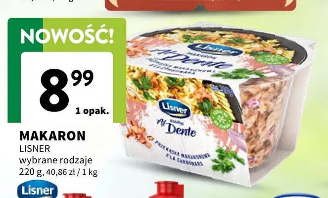 Makaron Lisner promocja w Intermarche