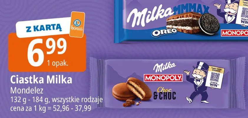 Ciastka Milka Oreo promocja w Leclerc