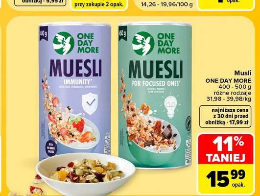 Musli Immunity One Day More promocja w Carrefour
