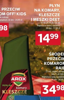 Płyn przeciw komarom Off! Kids promocja w Stokrotka