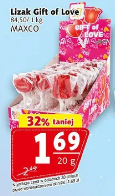 Lizak Gift of Love promocja w Prim Market