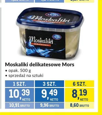 Moskaliki delikatesowe Mors promocja w Makro