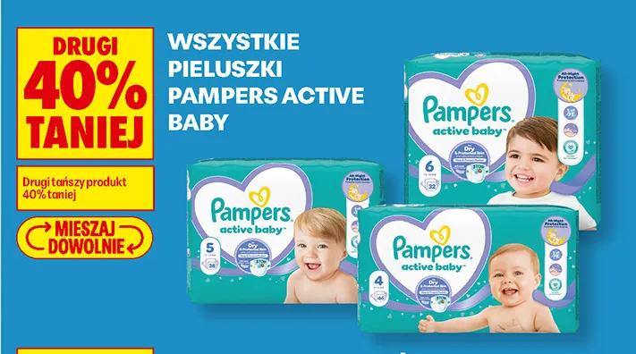 Pieluszki Pampers Active Baby promocja w Biedronka