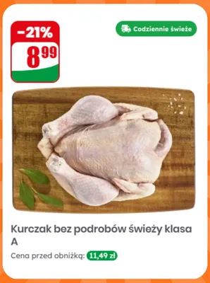 Kurczak bez podrobów świeży klasa A promocja w Dino