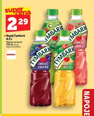 Napój Tymbark Jabłko Jagoda promocja w TOPAZ