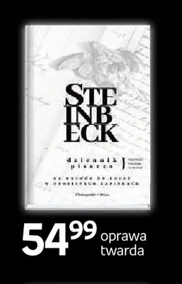Książka Dzienniki pisarza John Steinbeck oprawa twarda promocja w Empik