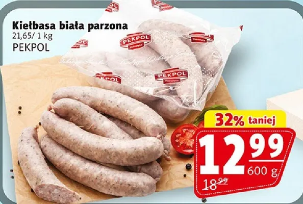 Kiełbasa biała parzona promocja w Prim Market