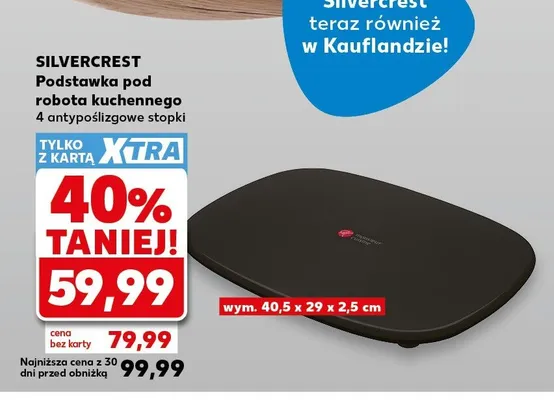 Podstawka pod robota kuchennego SilverCrest 4 antypoślizgowe stopki promocja w Kaufland