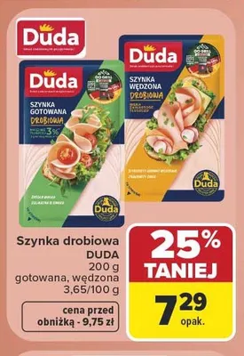 Szynka drobiowa gotowana Duda promocja w Carrefour