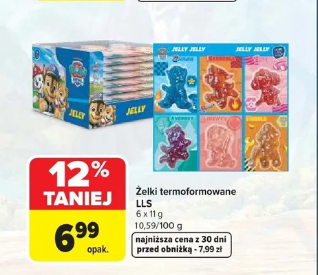 Żelki termoformowane LLS 6-pak promocja w Carrefour