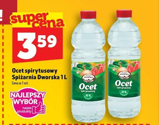 Ocet spirytusowy Spiżarnia Dworska 10% promocja w TOPAZ