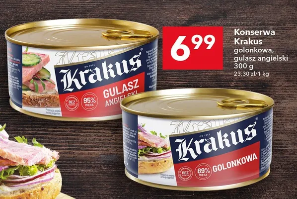 Konserwa Krakus golonkowa promocja w LEWIATAN