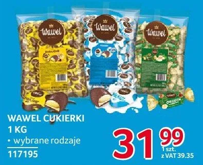 Czekolada Wawel Cukierki 1 kg wybrane rodzaje promocja w Selgros