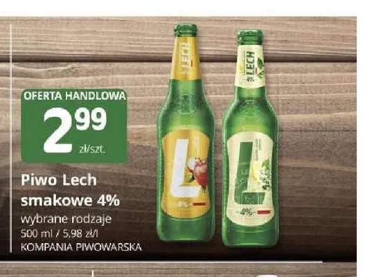 Piwo Lech smakowe 4% promocja w Marketvita