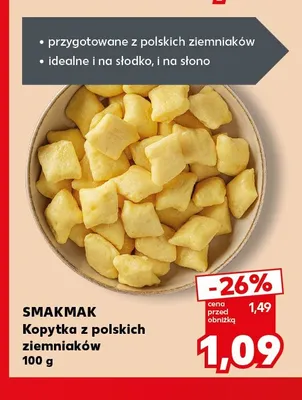 Kopytka z polskich ziemniaków Smakmak promocja w Kaufland