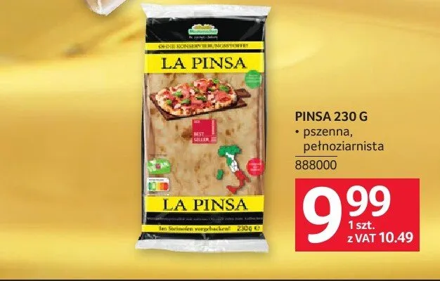 Pinsa La Pinsa pełnoziarnista promocja w Selgros