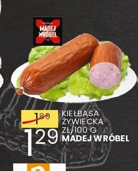 Kiełbasa Żywiecka Madej Wróbel promocja w Wafelek