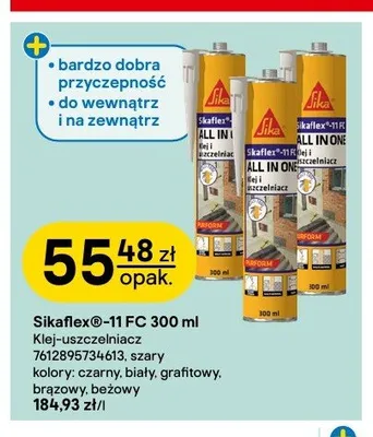 Klej-uszczelniacz Sika Sikaflex-11 FC 300ml brązowy promocja w Castorama