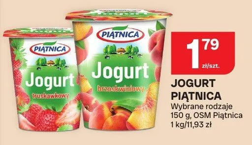 Jogurt Piątnica promocja w Chorten