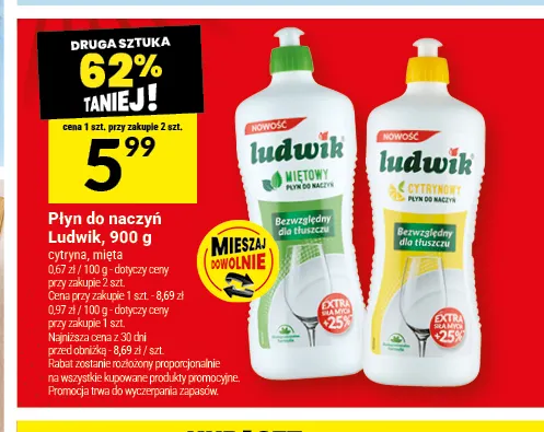 Płyn do naczyń Ludwik mięta promocja w Twój Market