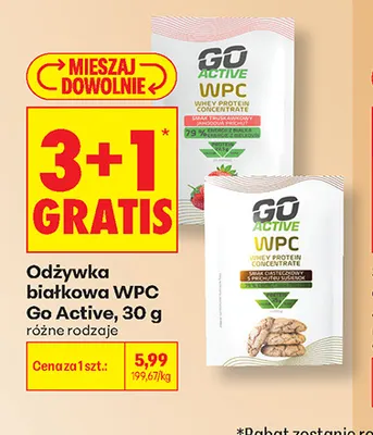 Odżywka białkowa WPC Go Active promocja w Biedronka