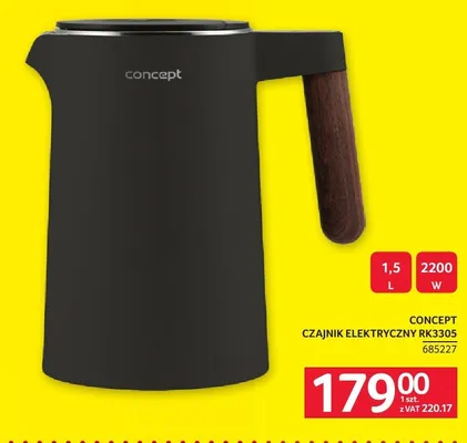 Czajnik elektryczny Concept RK3305 promocja w Selgros