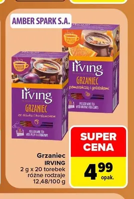 Grzaniec ze śliwką i kardamonem Irving promocja w Carrefour