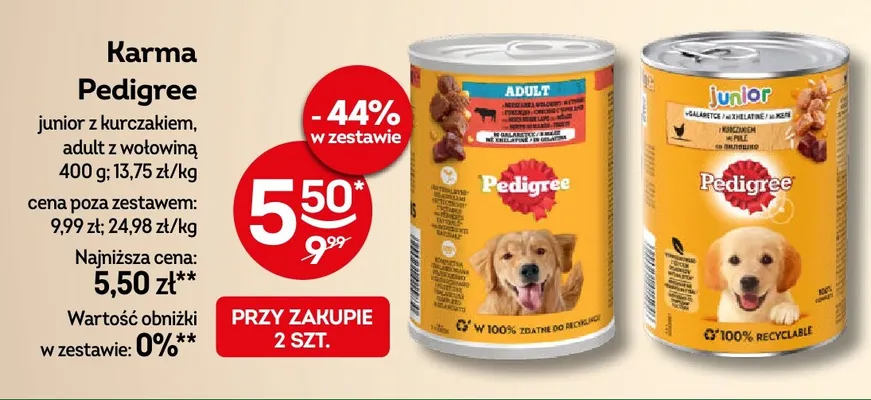 Karma Pedigree junior z kurczakiem promocja w Żabka